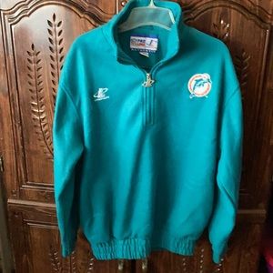 Women’s NFL Miami Dolphins quarter zip jacket.